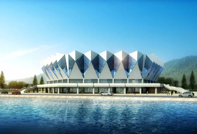 Stadiwm Adeiladu Dur Siâp Cynlluniedig