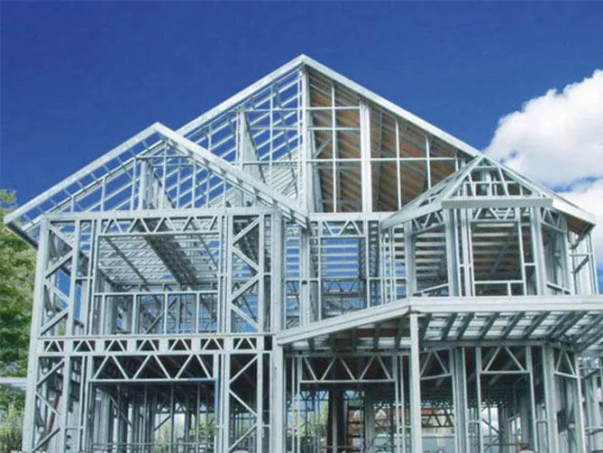 Ffrâm Dur Ysgafn Adeilad Prefab Metal Strwythur Dur Cynhadledd Hal