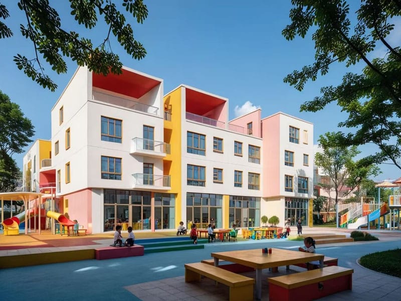 Strwythur Dur Adeilad Kindergarten